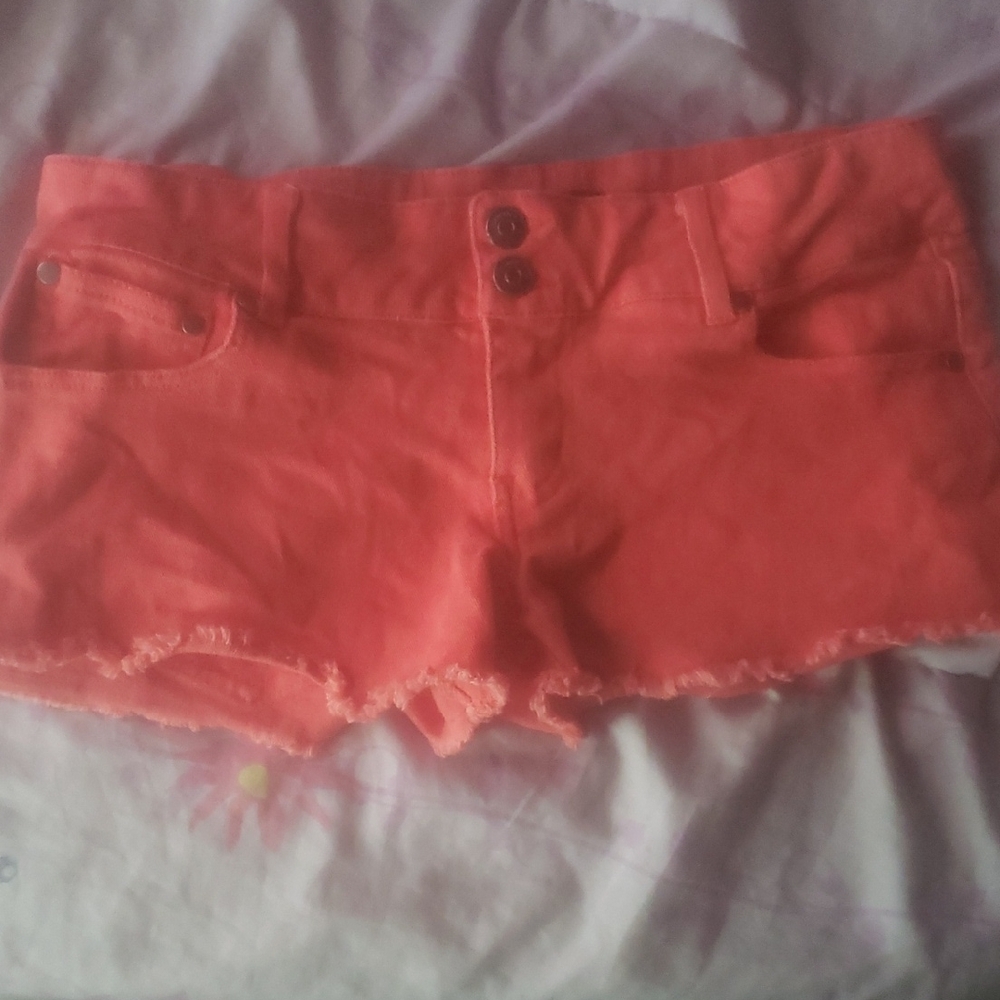 Ambiance Coral Jean Shorts